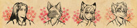 💐 Japanese floral portraits 4 - Sakura edition 🌸