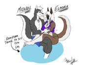 Two strong doges cuddling