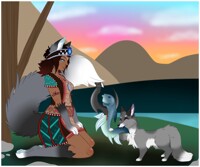 Just a girl and her Fox