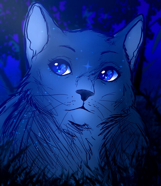 Bluestar [Warrior Cats Challenge] by 8Bit-Galaxy -- Fur Affinity