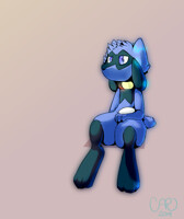 Lucario practice (Shiny) by caruilon -- Fur Affinity [dot] net