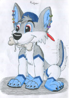 Pup Draw and his Bone