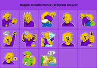 Doggett Douglas McDog Stickers
