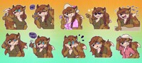 Sticker pack commission Dixie
