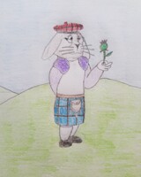 Bunny with Thistle