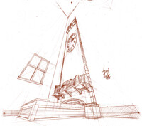 Day 108 - Perspective practice doodles 02