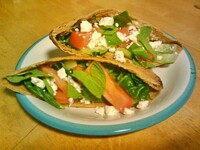 Elaki's Greek Salad Pitas [V]