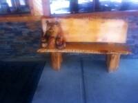 Waterton bear bench
