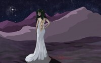 Yuliya lost in thought