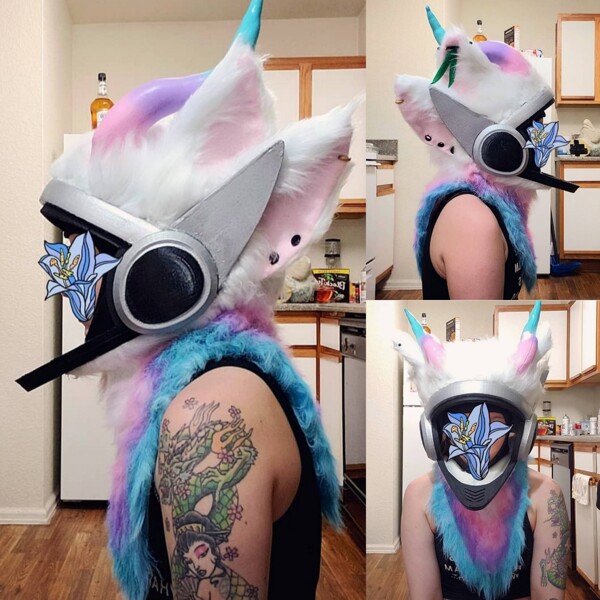 Protogen Fursuit Head WIP #8 + Fursuit Friday