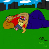 Ceru and Crytus Lounging (Collaberation)