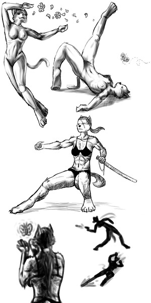 Posed Figure Fighting Pose PNG Images & PSDs for Download | PixelSquid -  S11134724F