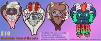 Drekkubus Head-Hearts/Badges
