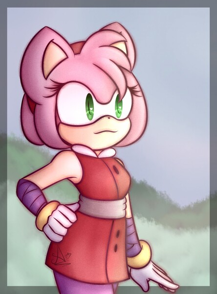 SONIC X - Sonic and Amy Remake by kamira-exe -- Fur Affinity [dot] net