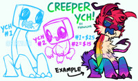 (CLOSED) Minecraft Creeper YCH