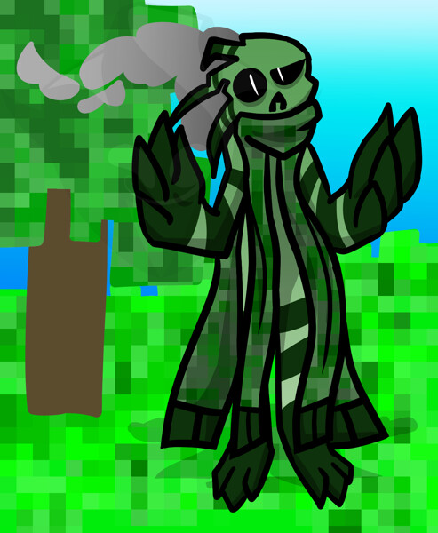 Minecraft] oop Creeper OC by AnthonyAZXMN -- Fur Affinity [dot] net