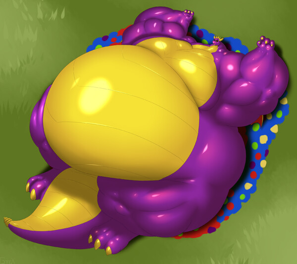 Bulky Spyro's Relaxation by GrineX.