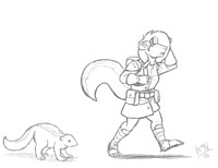 Skunk Scout: Before and After by Kazen101