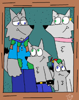 Wolf Family Portrait 3