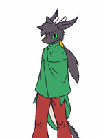Closed cloak.