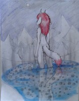 An ember in snow