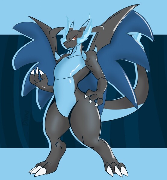 Mega Charizard X & Y [Preview] by Drakaar -- Fur Affinity [dot] net