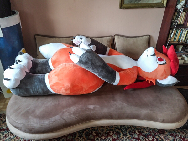 huge fox plush