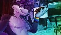 Wusky and his 8 legged pal, By Fluke