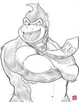 Inktober 05 - Donkey Kong