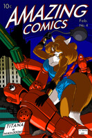 [Commission] Big Red: Titana vs. the Iron Doom