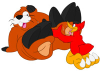 Licking Monty Moles Paws