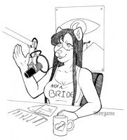 DRAWLLOWEEN day 3 - Frankenstein's podcast