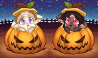 |p| Pumpkin Panda Pair