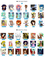 CHARACTERS FOR SALE/TRADE
