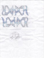 Ambigram- plus a little doodle.