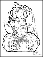 Inktober 19 - AndySnowLeopard