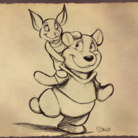 Inktober 18: Winnie Pooh