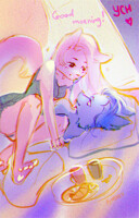 Fixed Price YCH experiment Morning Gift [CLOSED]