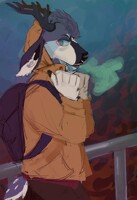 rainy night sketch commission