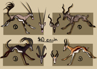 Antelope-dogs | 10 USD | 2/4 left
