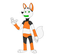 Jay the Robot Fox (factory colors, mouth alt)