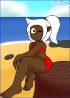 Minta at the Beach