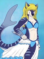 (adopt) Sapphire, the beautiful shark wolf