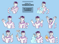 Commission Dodo Tiger Stickerpack