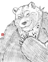 Inktober 15 - Kuma (Tekken)