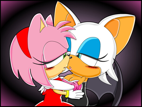 rouge and sonic kiss