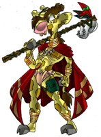 Giraffe Voodoo Warrior. 