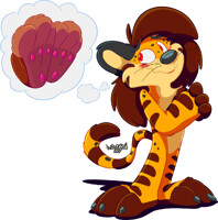 Chase thinking about bunny paws