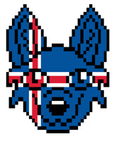 Flag Wolf Iceland