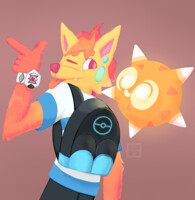 Pokemon trainer Maxi wants to battle!